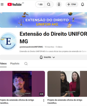 CURSO DE DIREITO DO UNIFOR-MG CRIA OFICINA DE ESCRITA CIENTÍFICA E PODCAST “VOZ DA EXTENSÃO” EM PROJETO INOVADOR