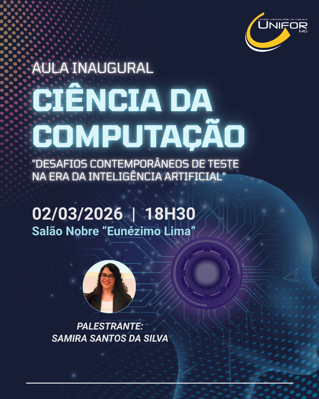 UNIFOR-MG PROMOVERÁ AULA INAUGURAL DO CURSO DE CIÊNCIA DA COMPUTAÇÃO