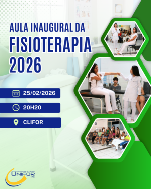 UNIFOR-MG PROMOVERÁ AULA INAUGURAL DO CURSO DE FISIOTERAPIA NA CLIFOR