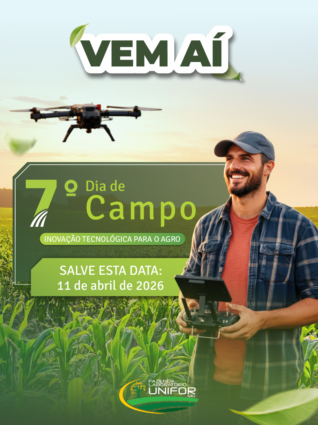 7ª EDIÇÃO DO DIA DE CAMPO SERÁ REALIZADA NO DIA 11 DE ABRIL, NA FAZENDA LABORATÓRIO