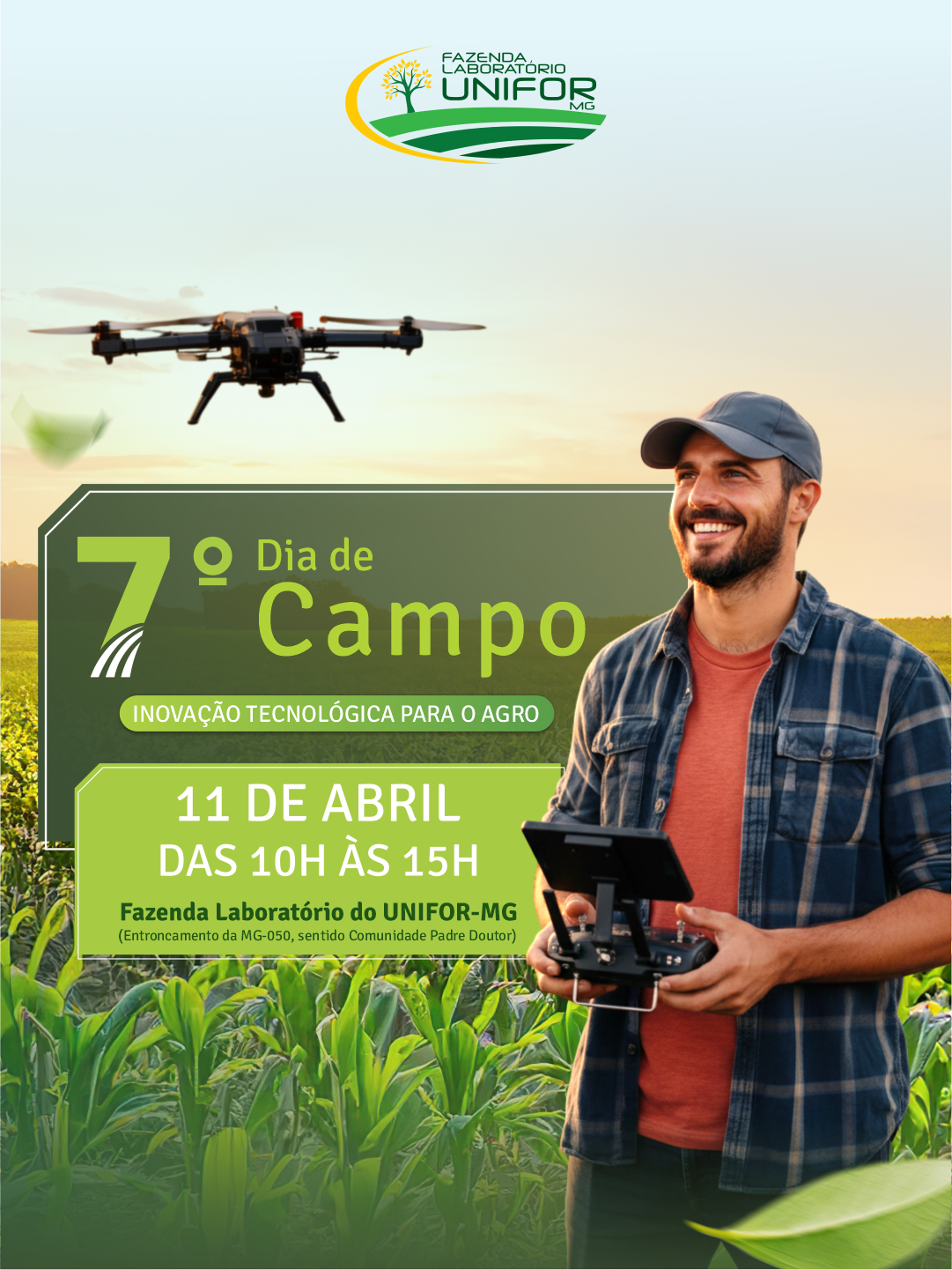 CONFIRA A PROGRAMAÇÃO DO 7° DIA DE CAMPO DO UNIFOR-MG