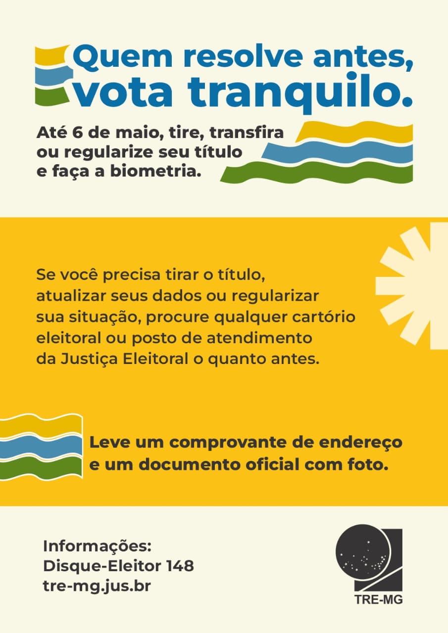 ATENÇÃO AOS PRAZOS ELEITORAIS