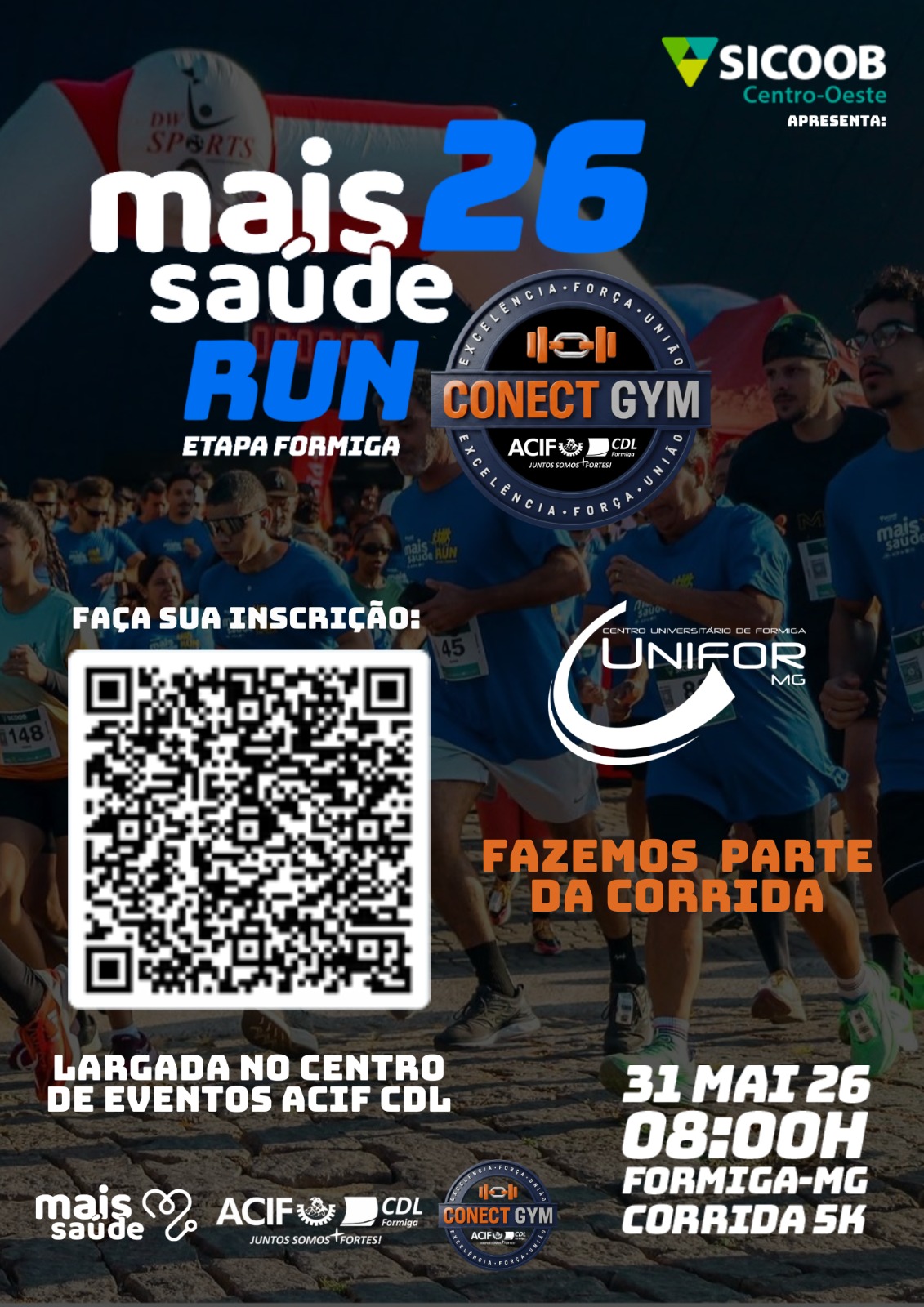 UNIFOR-MG SERÁ PARCEIRO DO MAIS SAÚDE RUN 2026