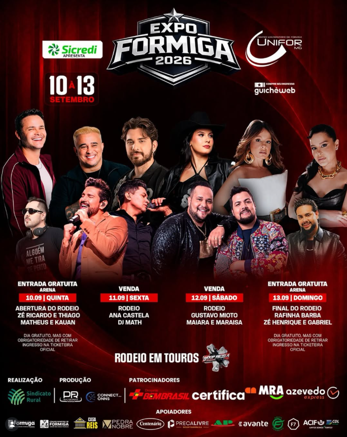 UNIFOR-MG APRESENTA A MAIOR EXPÔ FORMIGA DE TODOS OS TEMPOS