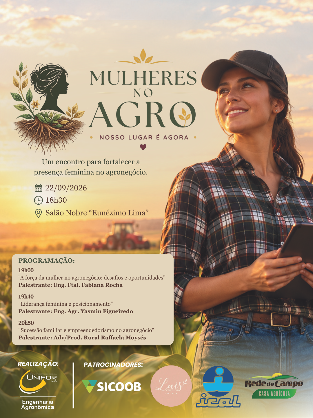 CURSO DE ENGENHARIA AGRONÔMICA DO UNIFOR-MG PROMOVE ENCONTRO PARA FORTALECER A PRESENÇA FEMININA NO AGRONEGÓCIO